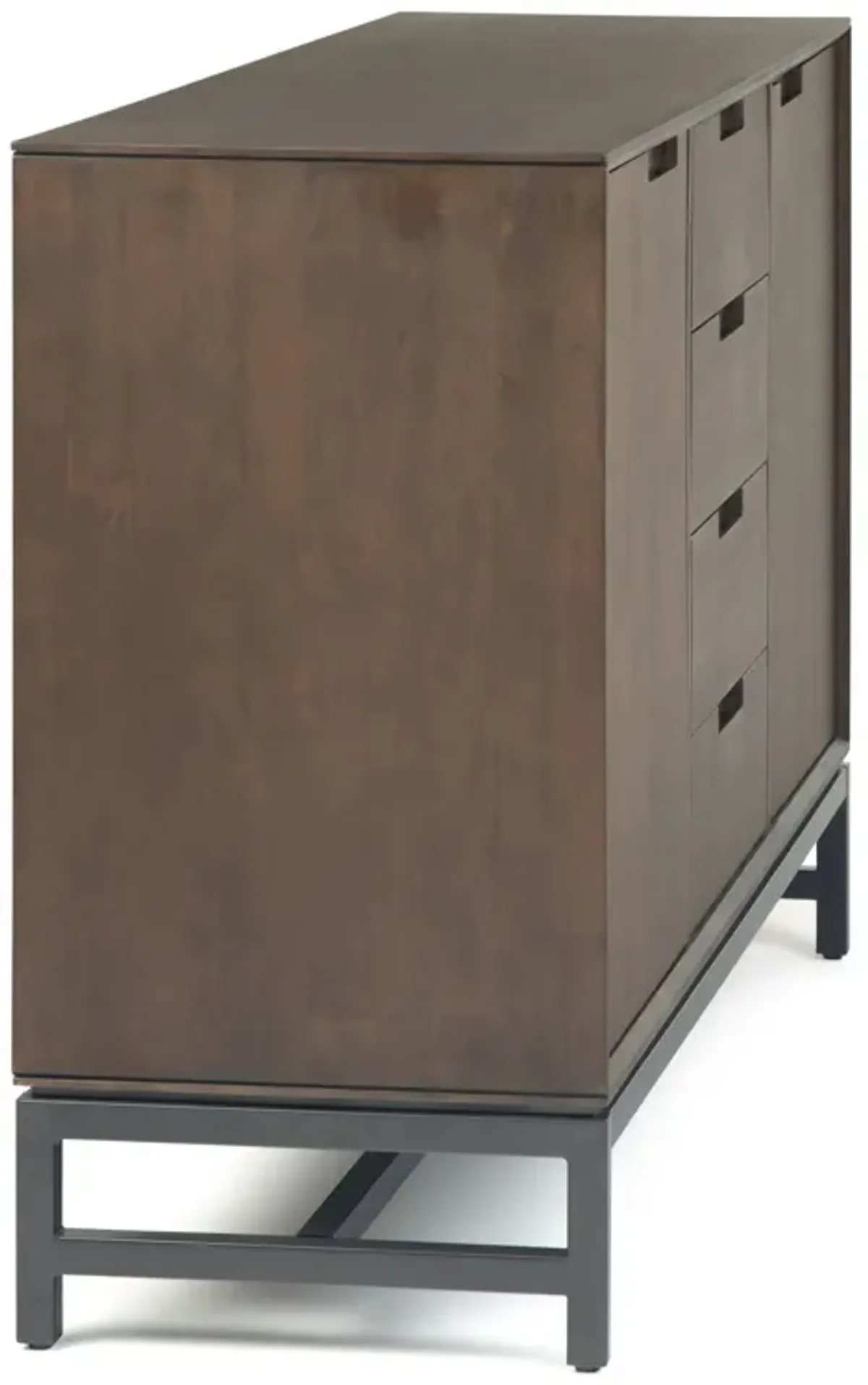 Banting - Mid Century Sideboard With Centre Drawers - Walnut Brown