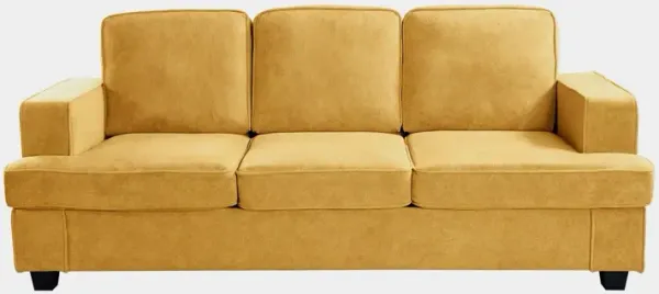 Modern Sofa, Comfortable 3 Seater Couch With Deep Seating, Loose Back Cushions, Wide Arms