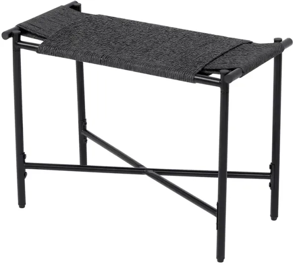 Handwoven Paper Rope Foot Rest Shoes Stools Ottomans For Entryway