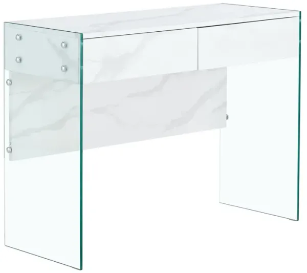 Environmental Protection Minimalist Dresser, Desk, Desktop Computer Desk, With Double Drawer Storage Space, Simple Home, Perfect For Various Styles - White