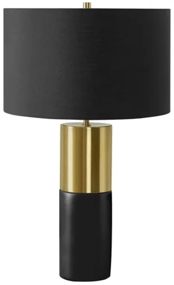 Lighting, Table Lamp, Concrete, Contemporary - Black / Gold