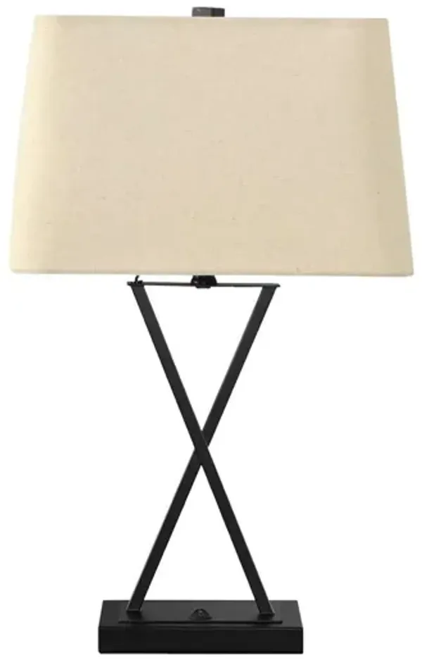 Lighting, Table Lamp, USB Port Included, Resin, Transitional - Black