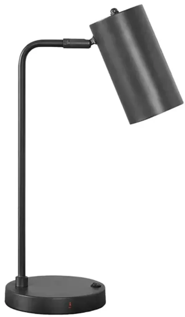 Lighting, Table Lamp, USB Port Included, Modern - Gray