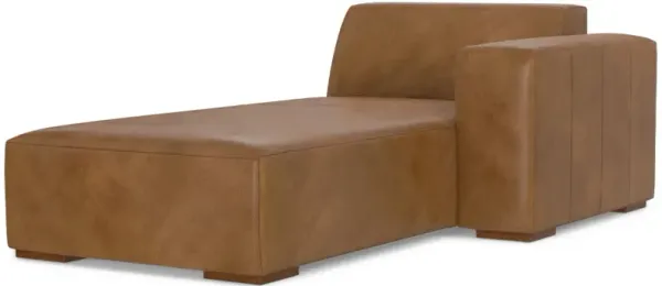 Rex - Right Chaise Sofa Module - Brown