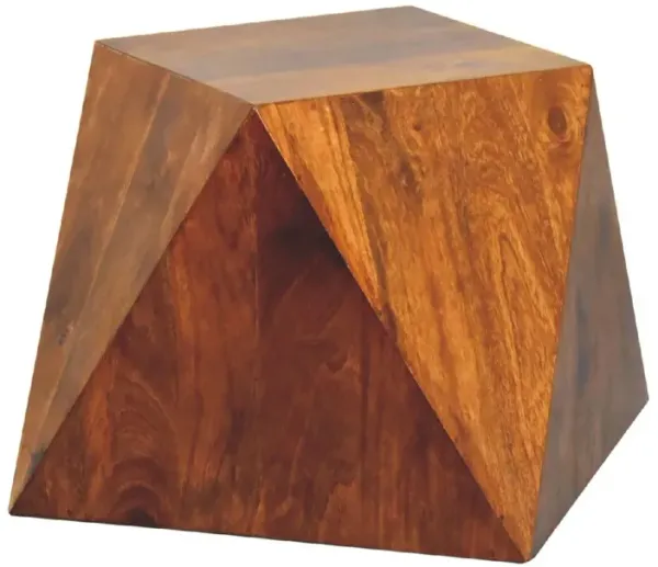 Abstract End Table - Chestnut