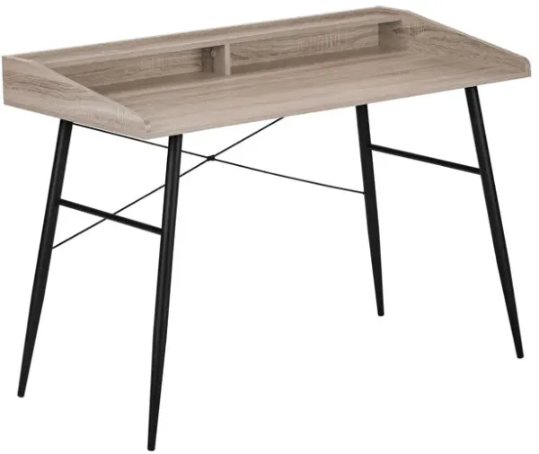 Computer Desk For Home Office, Sturdy Construction, Storage Shelves