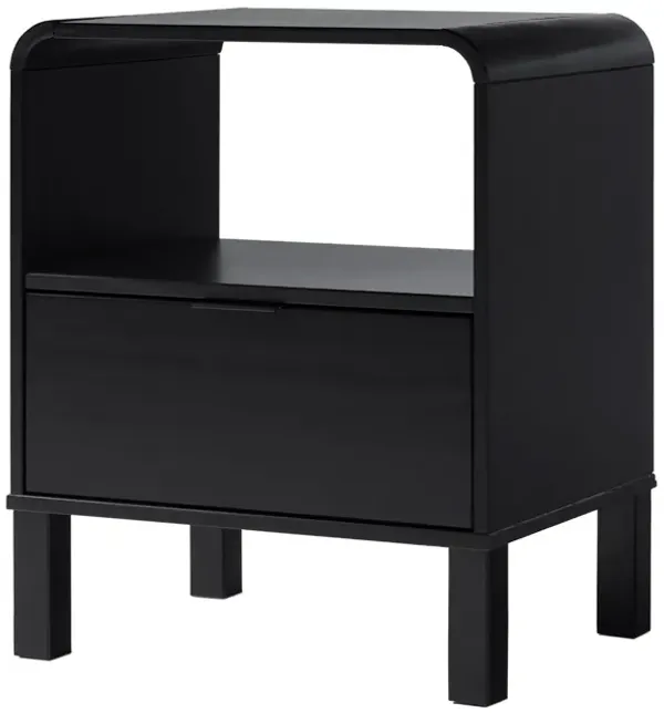 Modern Minimalist Curved Top Nightstand