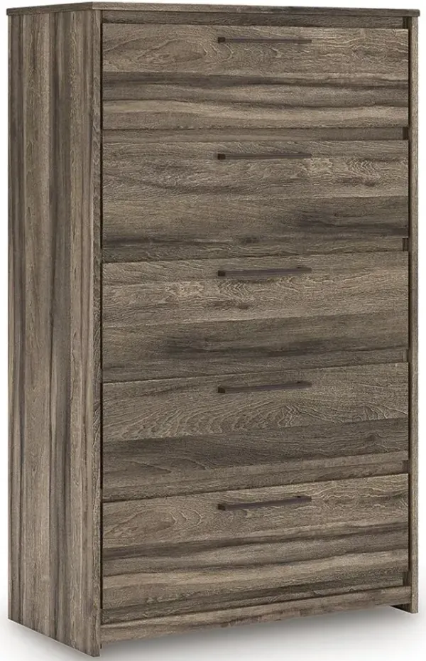 Elbrim - Brown - Five Drawer Chest