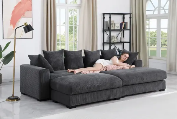 Duke - 4 Piece Upholstered Sectional