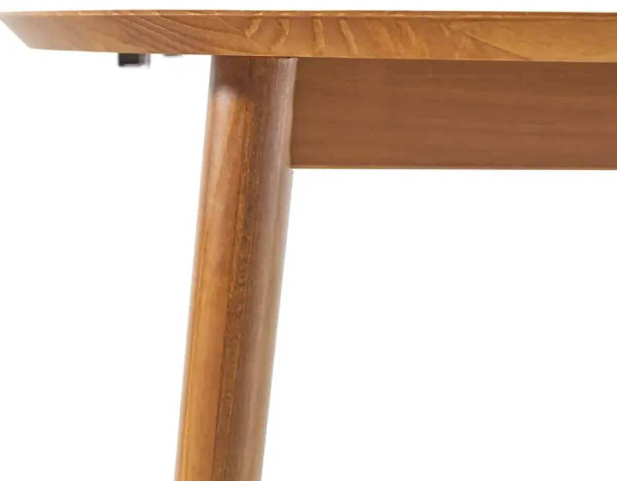 Damsel - Extension Dining Table With Removable Leaf - Caramel