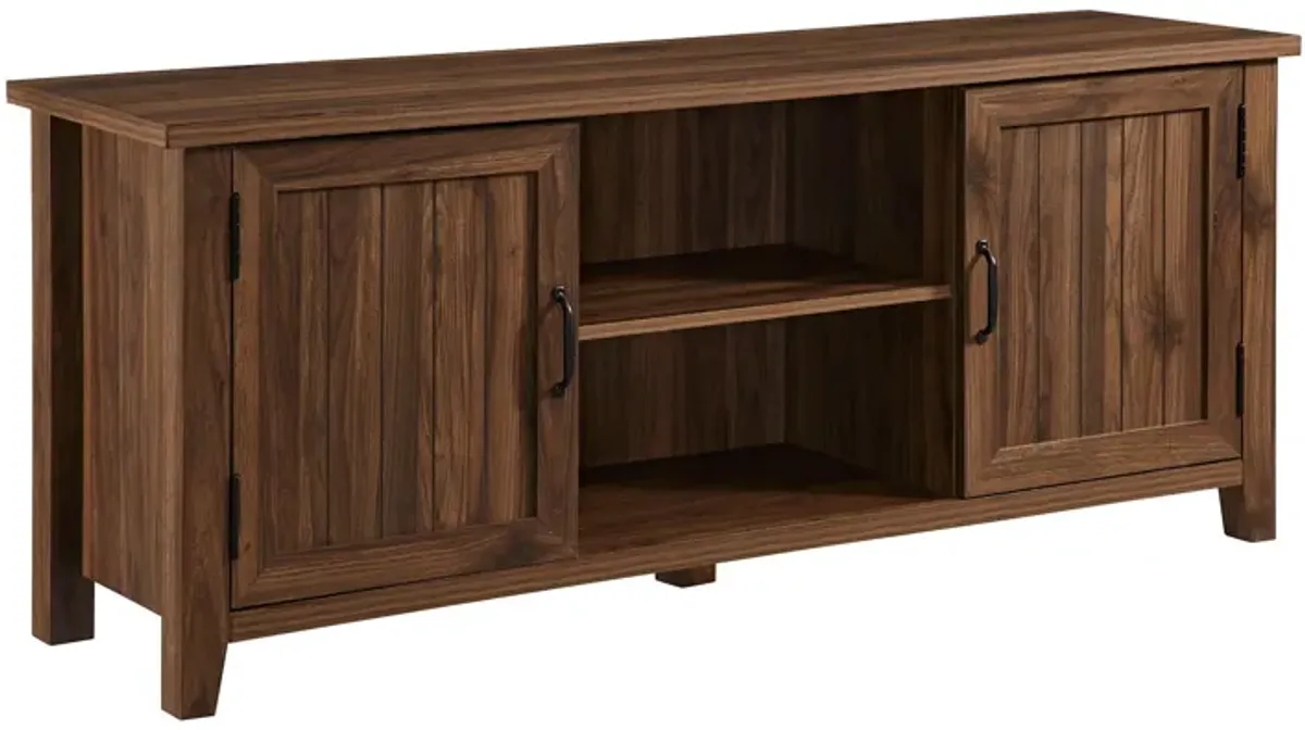 Classic Grooved Door TV Stand For Tvs Up To 65"
