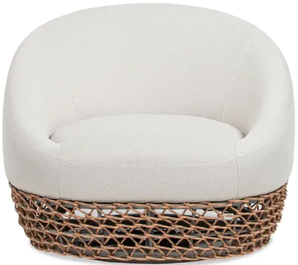 Willow - Upholstered Patio Deep Seating Armchair, Wicker Frame
