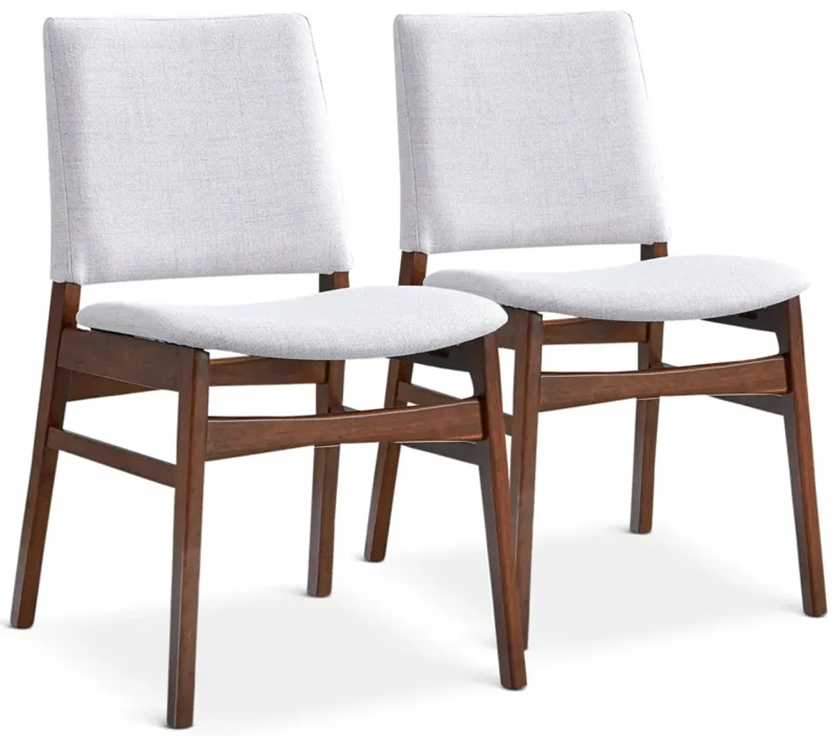 Gusto - Dining Chair (Set of 2) - Brown / Light Gray