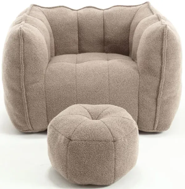 Soft Bean Bag Chair With High Resilient Foam (Chips)