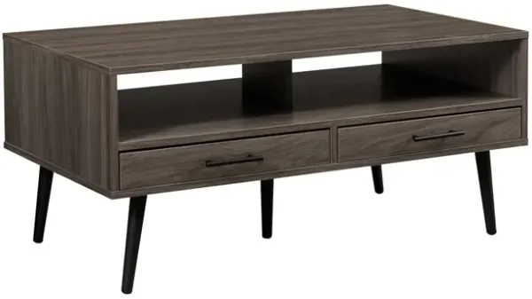 Contemporary 2 Drawer Low Coffee Table