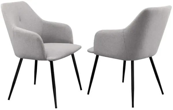 Contemporary Upholstered Woven Dining Chairs