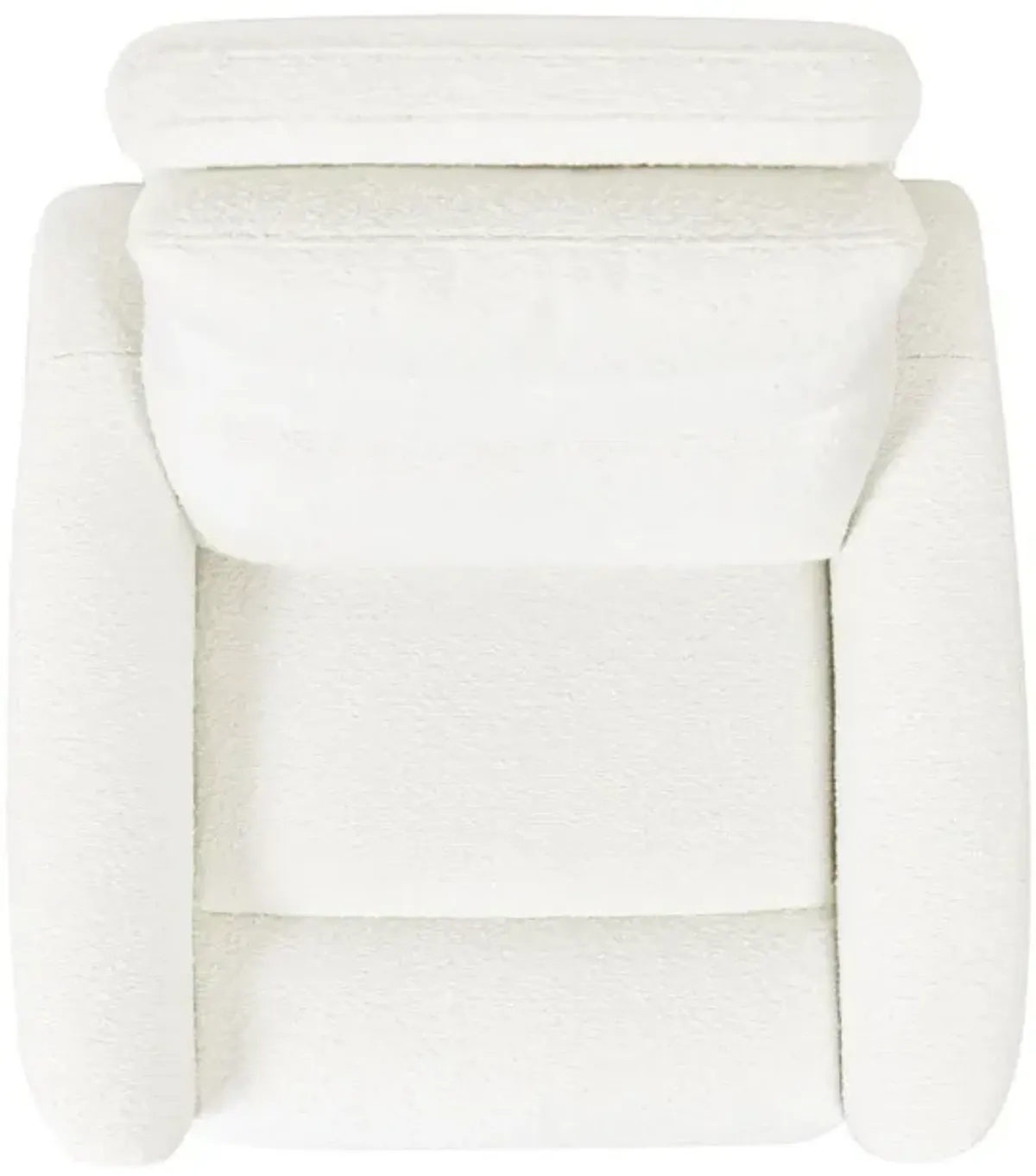 Bloomy - High Back Power Recliner Motion Chair - Chiffon White
