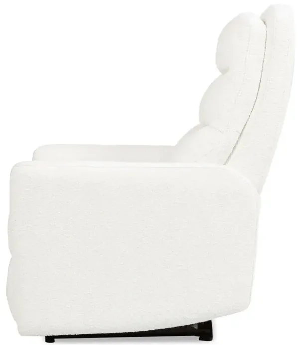 Bloomy - High Back Power Recliner Motion Chair - Chiffon White