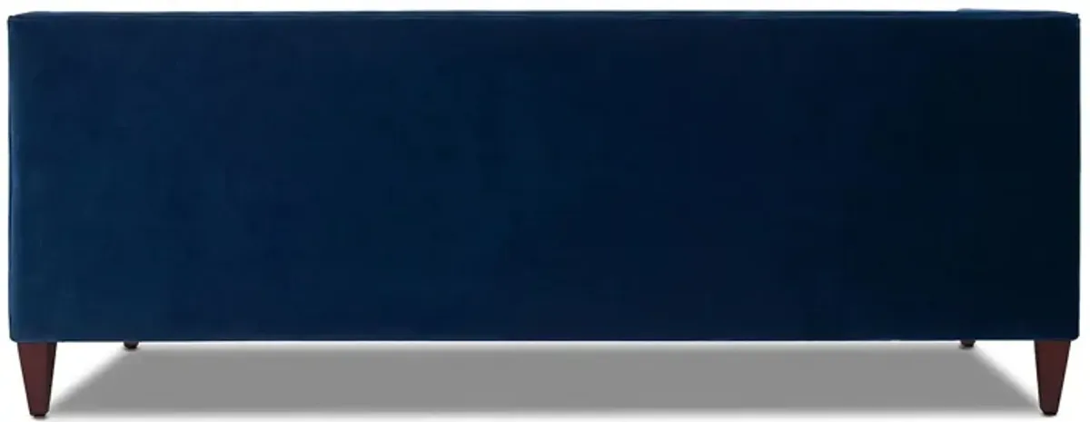Jack - Modern Tuxedo Tufted Sofa - Navy Blue