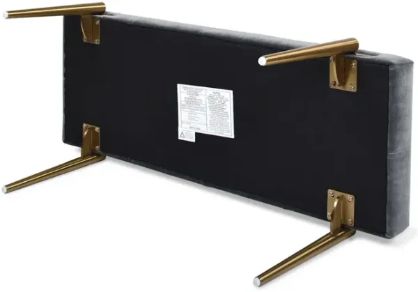 Aria - Upholstered Gold Accent Bench