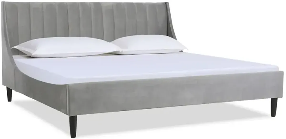 Aspen - Vertical Tufted Modern Headboard Platform Bed Set