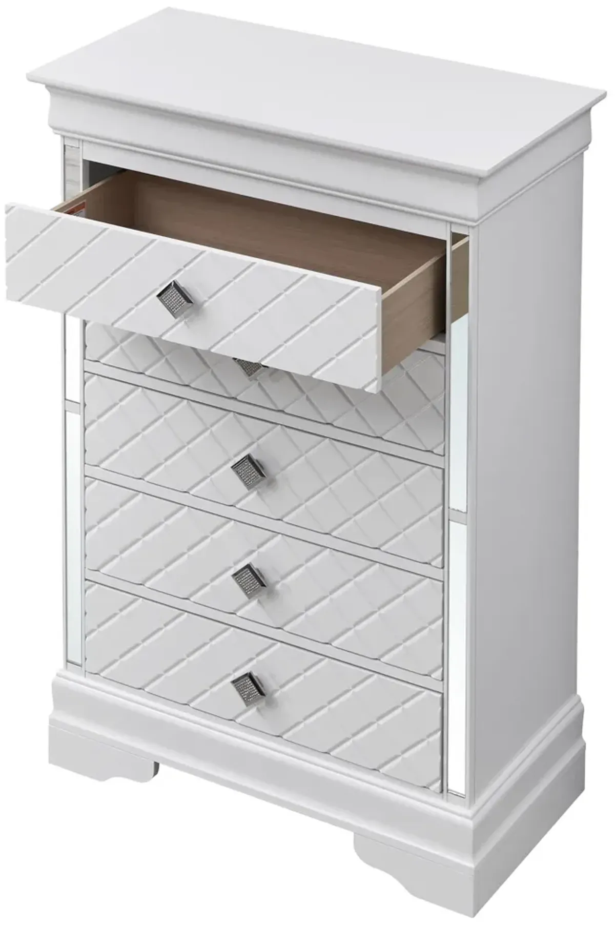 Verona - Stylish Chest - Silver Champagne