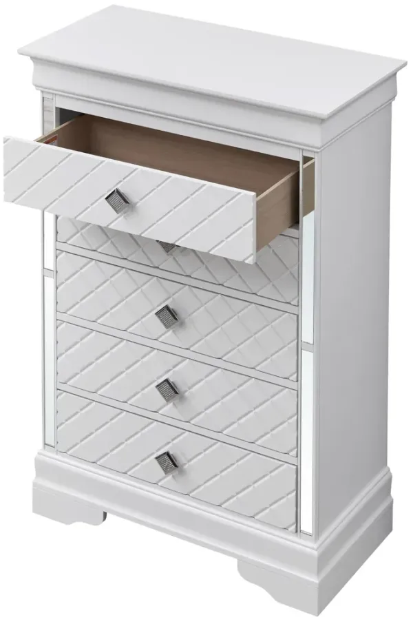 Verona - Stylish Chest - Silver Champagne