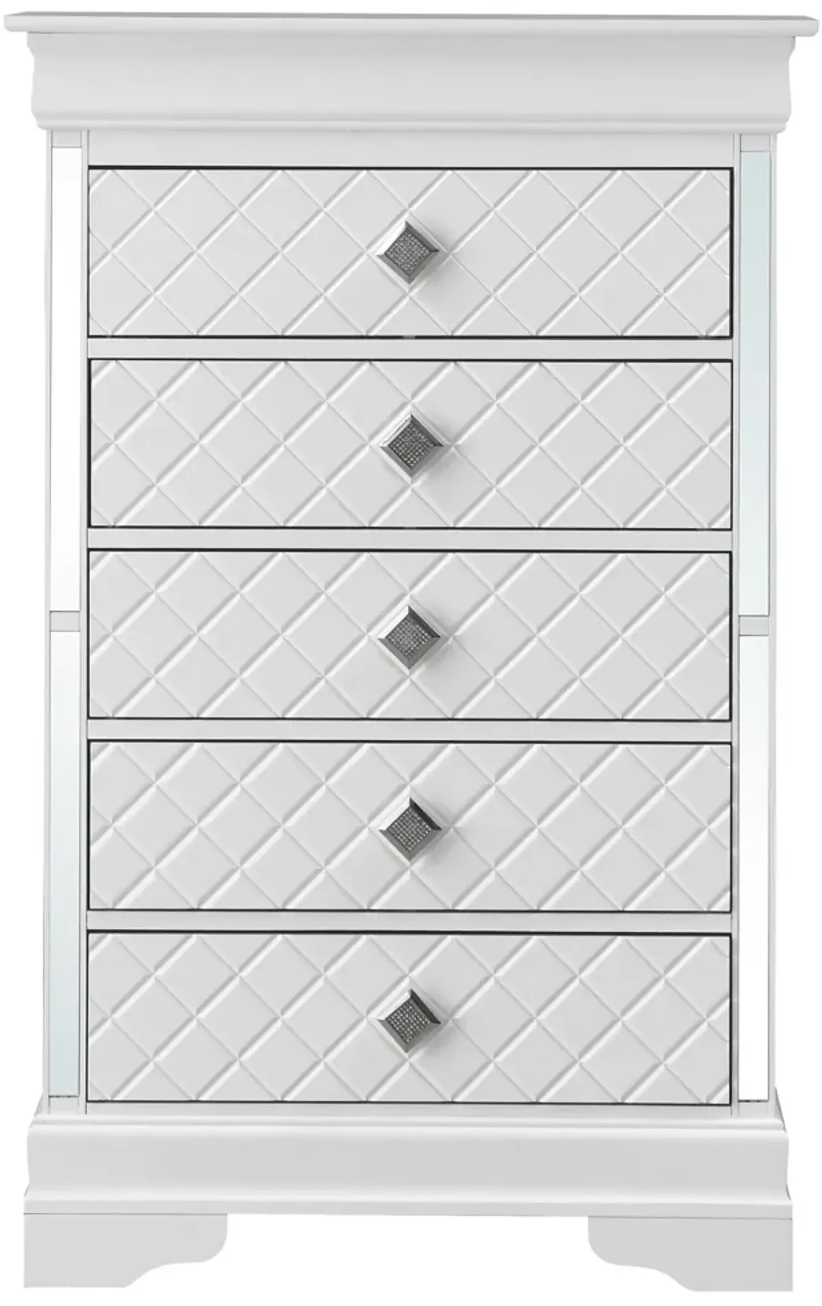 Verona - Stylish Chest - Silver Champagne