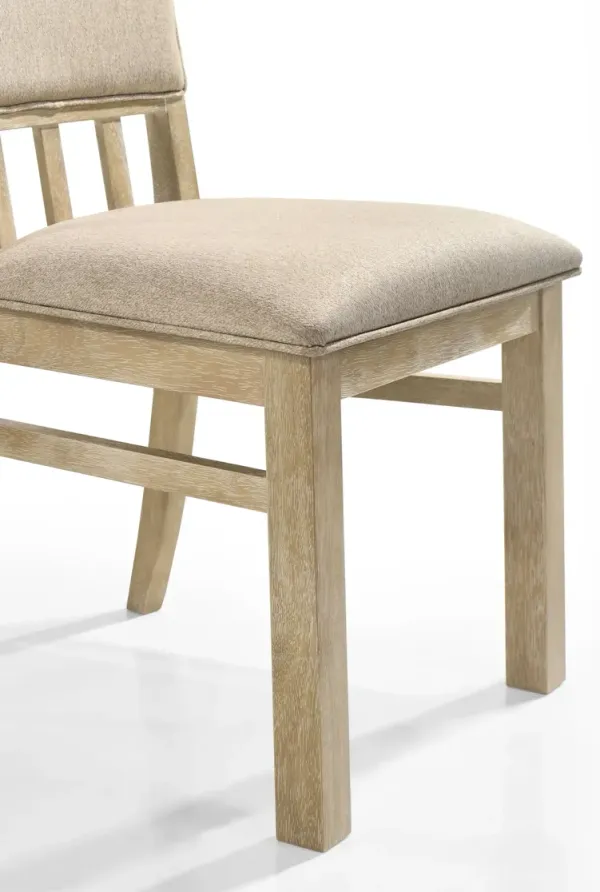 Brutus - Wide Dining Chair (Set of 2) - Reclaimed Wheat