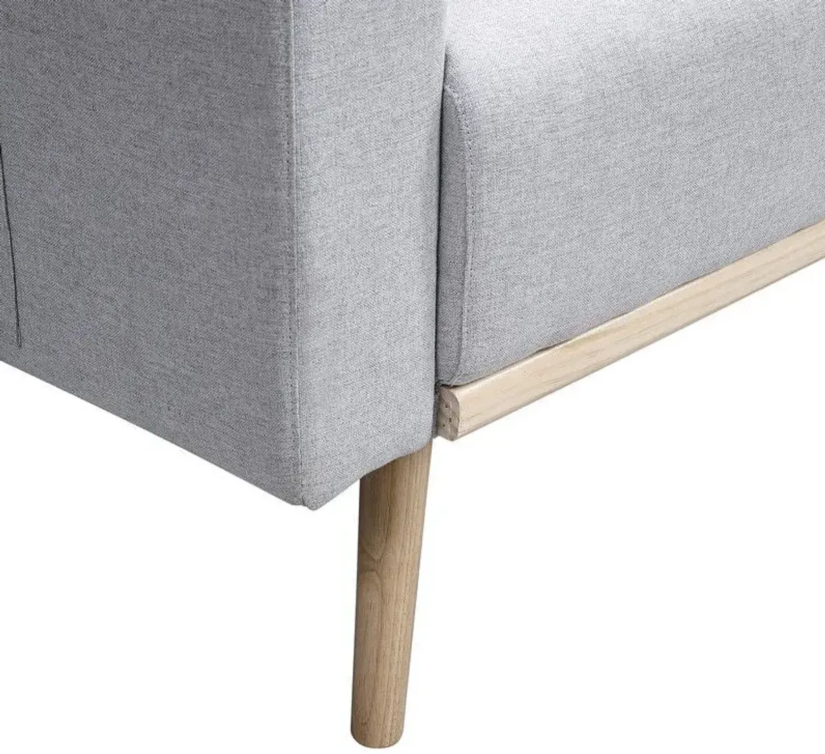 Easton - Linen Fabric Sofa With USB Charging Ports Pockets And Pillows