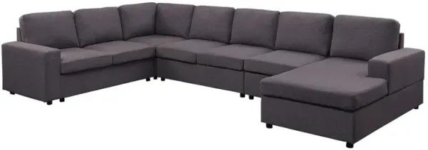 Tifton - Linen 7 Seat Reversible Modular Sectional Sofa Chaise