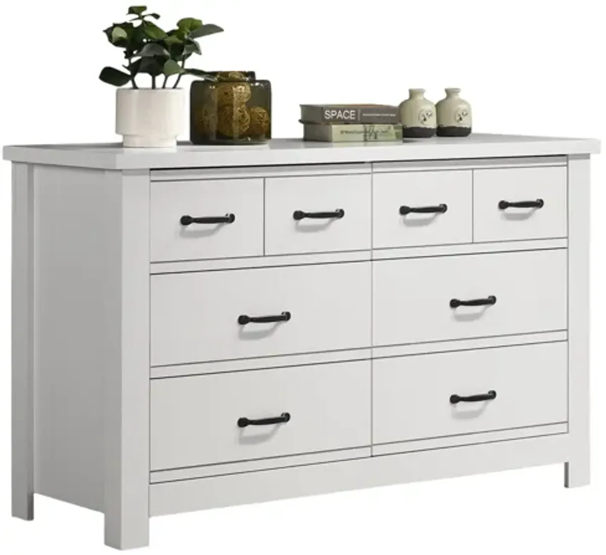 Cassini - 6 Drawer Dresser - White