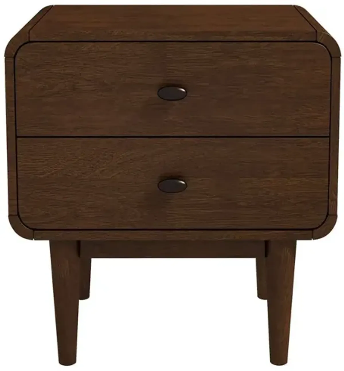 Alexa - Mid-Century Modern Style Night Stand - Brown