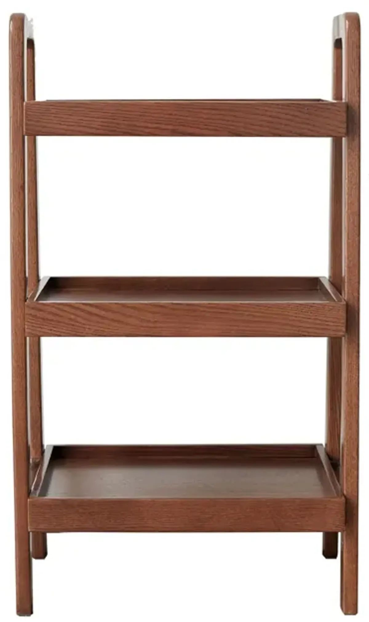 Premium Storage Organizer, 3-Tier Beech Shoe Rack For Entryway, Living Room - Walnut