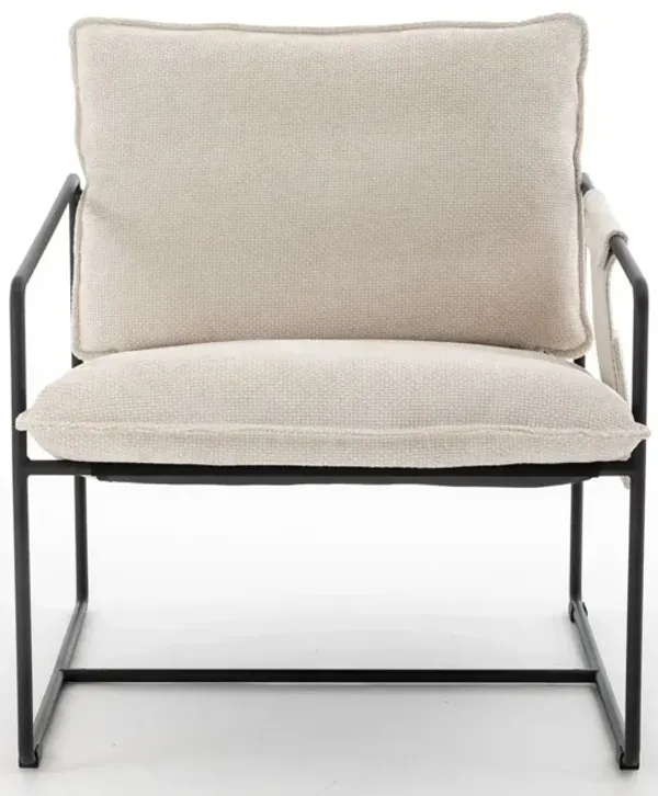 Upholstered Hanging Armchair With Arm Pocket Metal Frame (Set of 2), Crushed Foam Cushions And Skin-Friendly Braid For Living Room And Bedroom