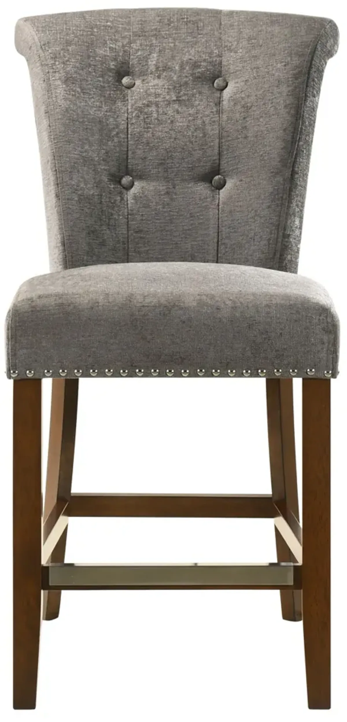 Auggie - 20.5" Fabric Counter Height Chair With Nailhead Trim