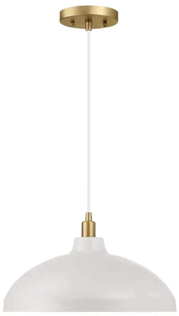 Astral - Single Light Pendant Lamp For Entrance Kitchen Island - Gold / White