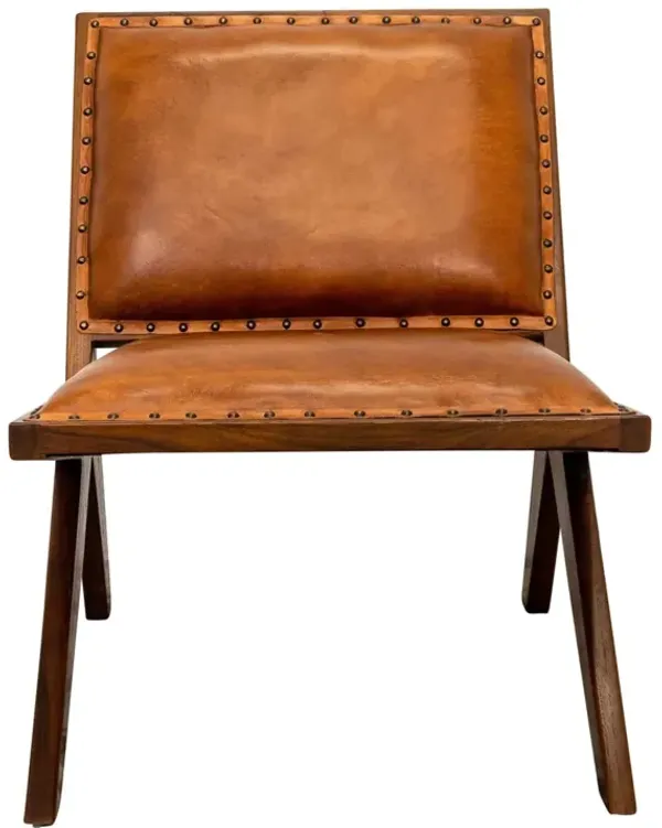 Colin - Lounge Chair - Brown / Tan