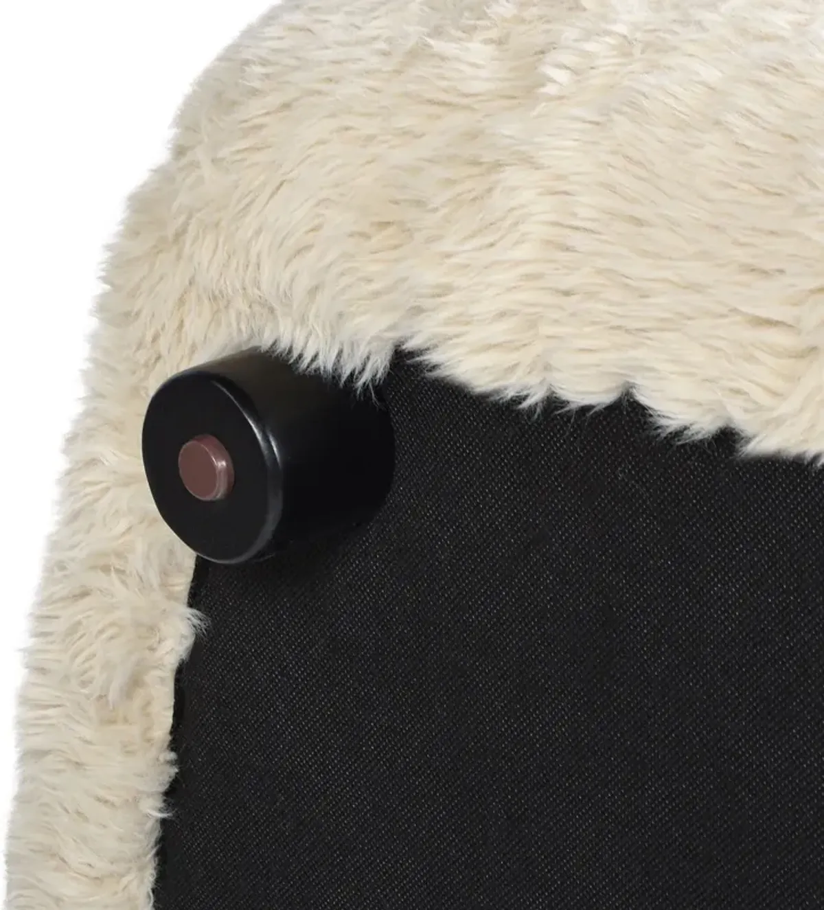 Summit - Faux Sheepskin Overstuffed Arm Chair - Cream Beige
