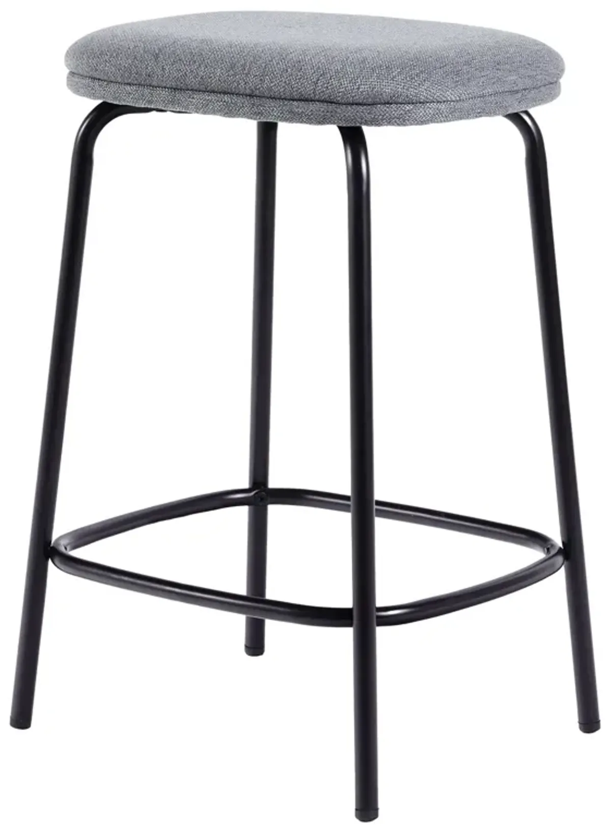 Modern Simple Counter Stool With Upholstered Seat (Set of 2)