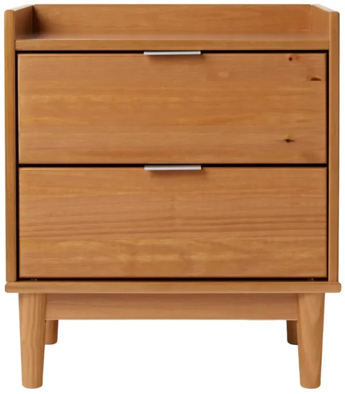 Mid-Century Modern 2 Drawer Nightstand