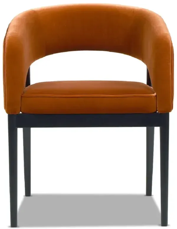 Mirah - Modern Open Barrel Dining Chair