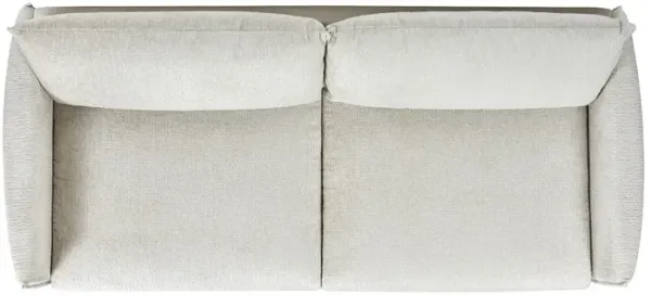 Haven - Flange Arm Oak Sofa - Marled Gray