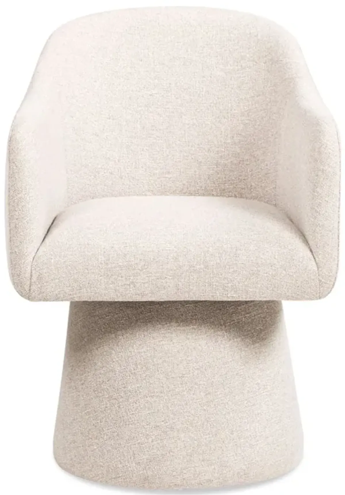 Marcy - Swivel Upholstered Dining Arm Chair - Simple Gray