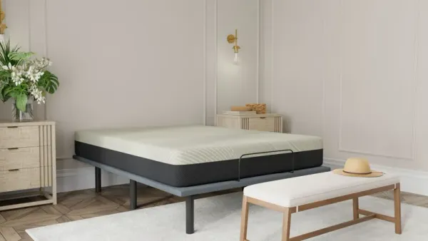 Gel Comfort - 8" Short Queen Firm Mattress - Black / Gray