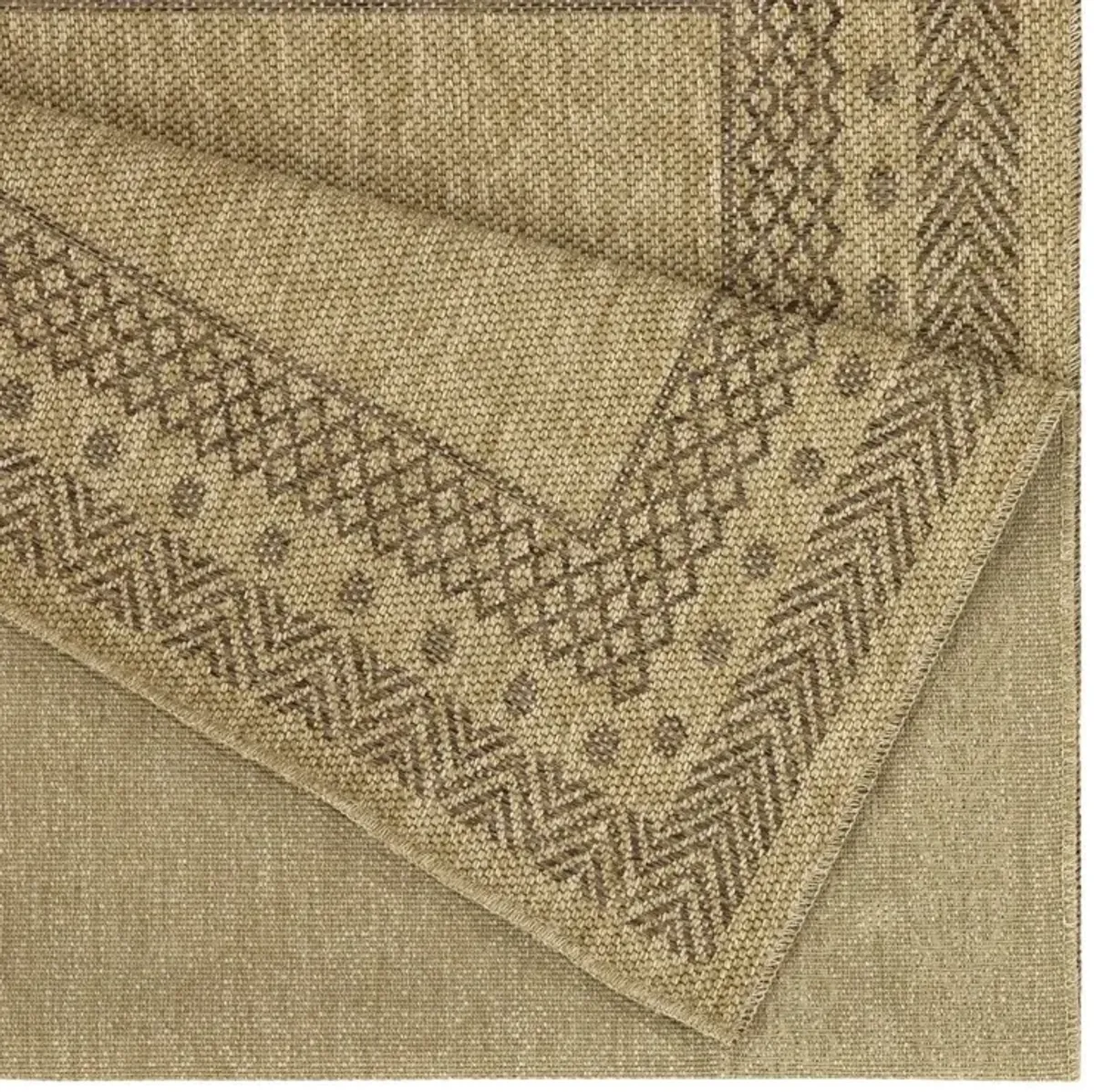 Earth - 7'10" X 10'3" Polypropylene, Indoor, Outdoor Area Rug - Jute, Mocha