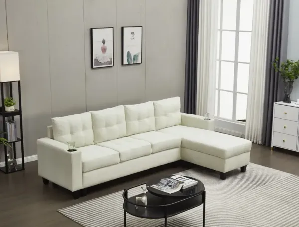 2 Piece Upholstered Cozy Comfortable Sectional