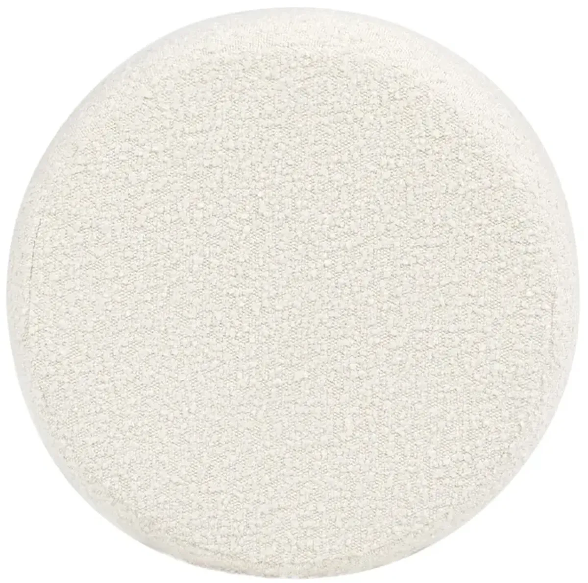Homary - Floor Cushion Footrest Ottoman - Ivory White