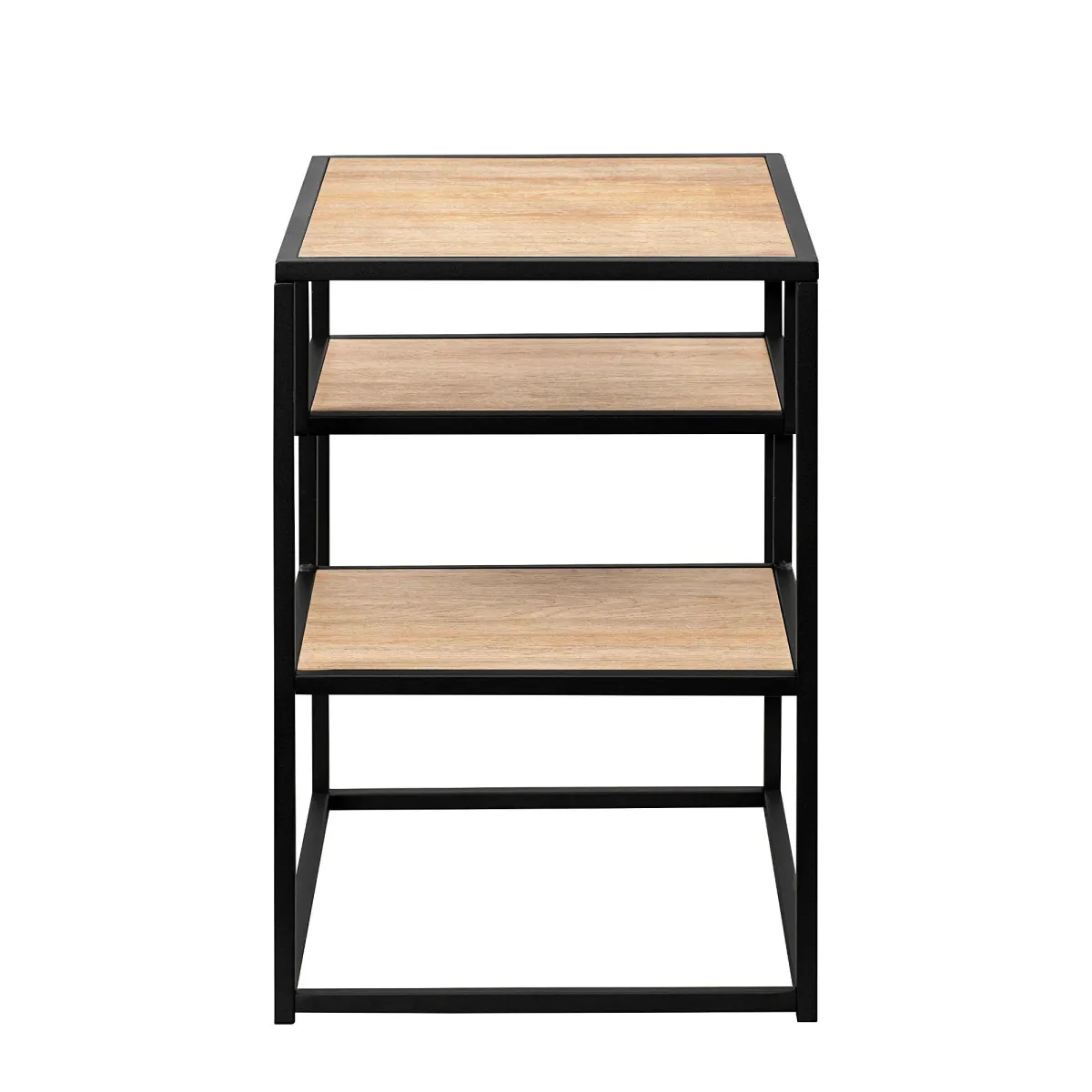 Modern Minimal Floating Shelf Side Table - Light Brown