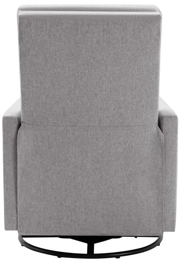 Modern Upholstered Rocker Nursery Chair Plush Seating Glider Swivel Recliner Chair